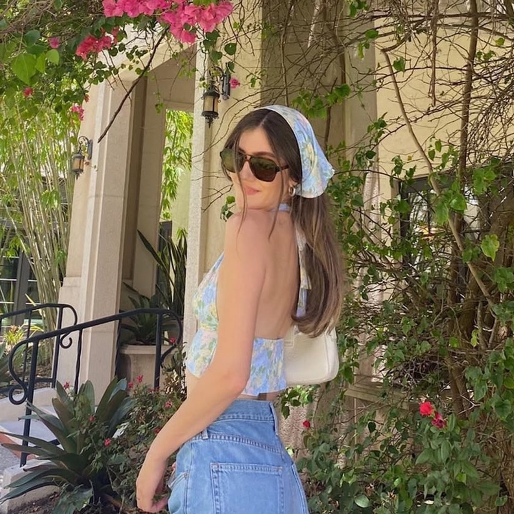 Floral headscarf